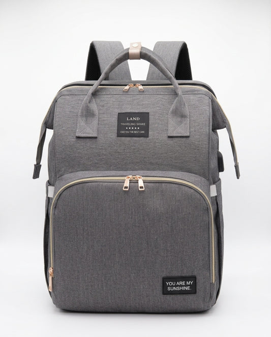 Mochila Cuna Viajera 3 en 1 🎒👶 | Pañalera que se Transforma en Cuna Portátil