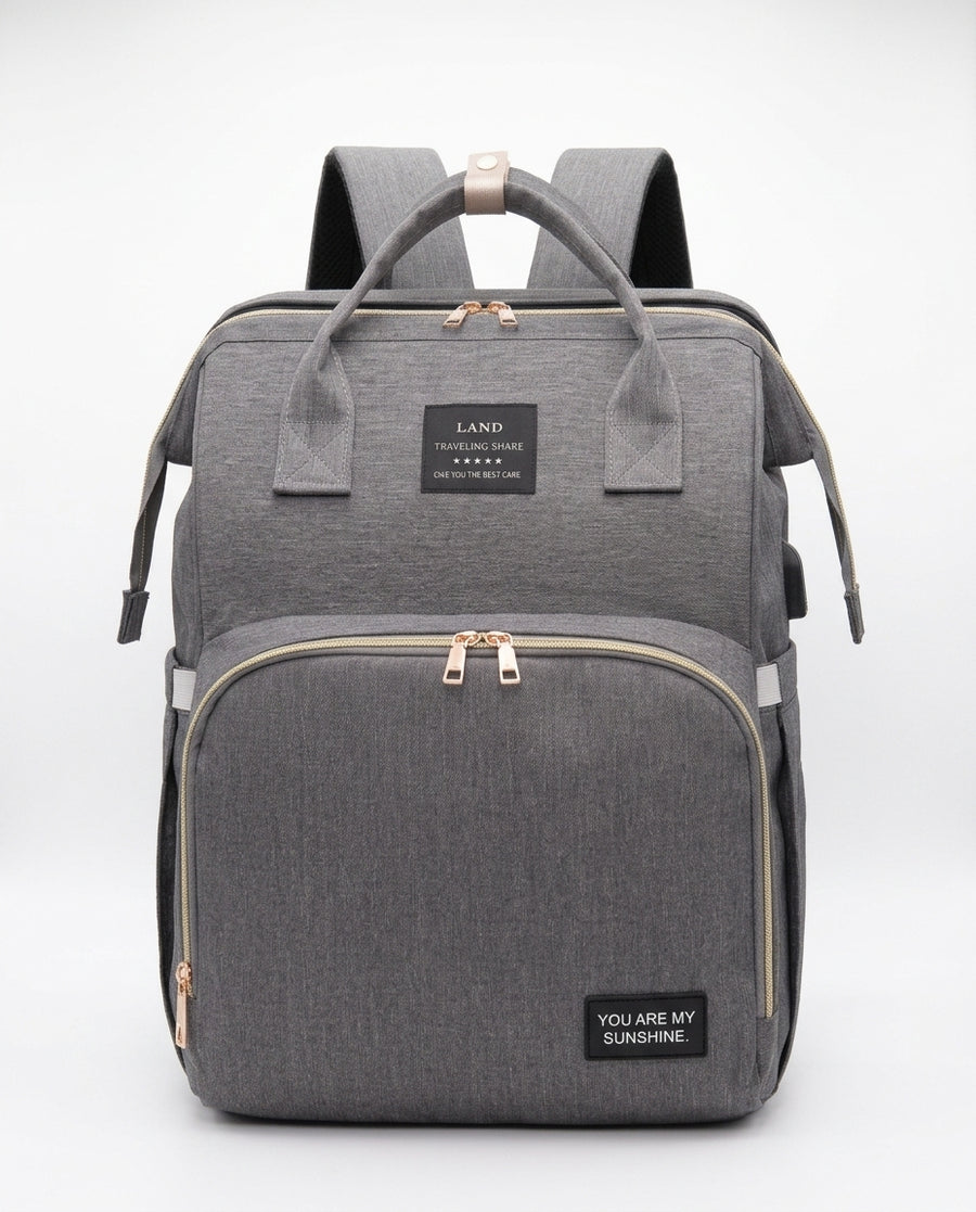 Mochila Cuna Viajera 3 en 1 🎒👶 | Pañalera que se Transforma en Cuna Portátil
