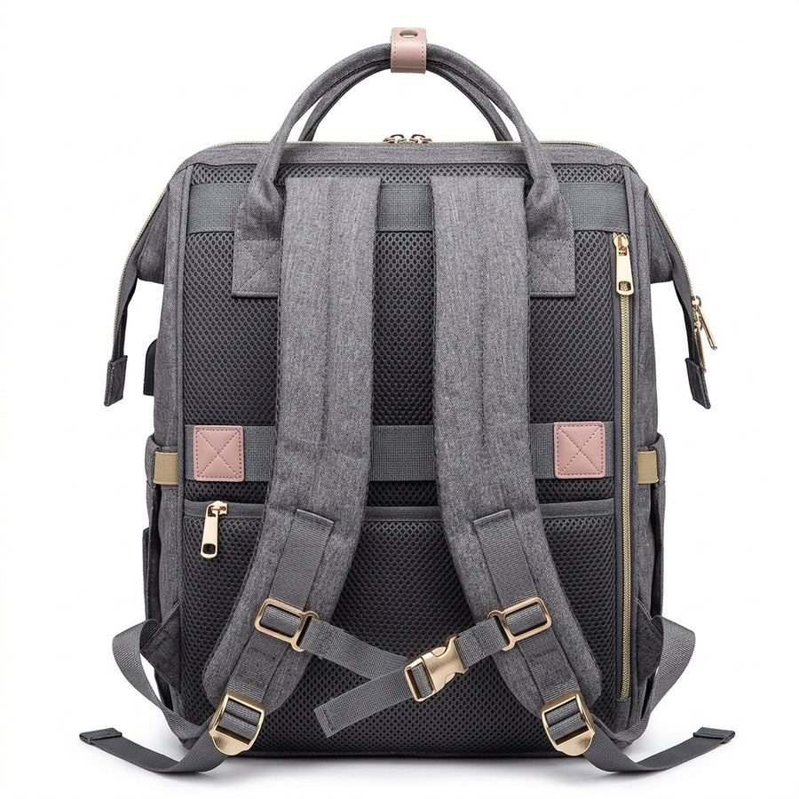 Mochila Cuna Viajera 3 en 1 🎒👶 | Pañalera que se Transforma en Cuna Portátil