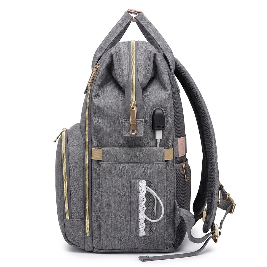 Mochila Cuna Viajera 3 en 1 🎒👶 | Pañalera que se Transforma en Cuna Portátil