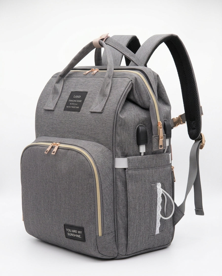 Mochila Cuna Viajera 3 en 1 🎒👶 | Pañalera que se Transforma en Cuna Portátil