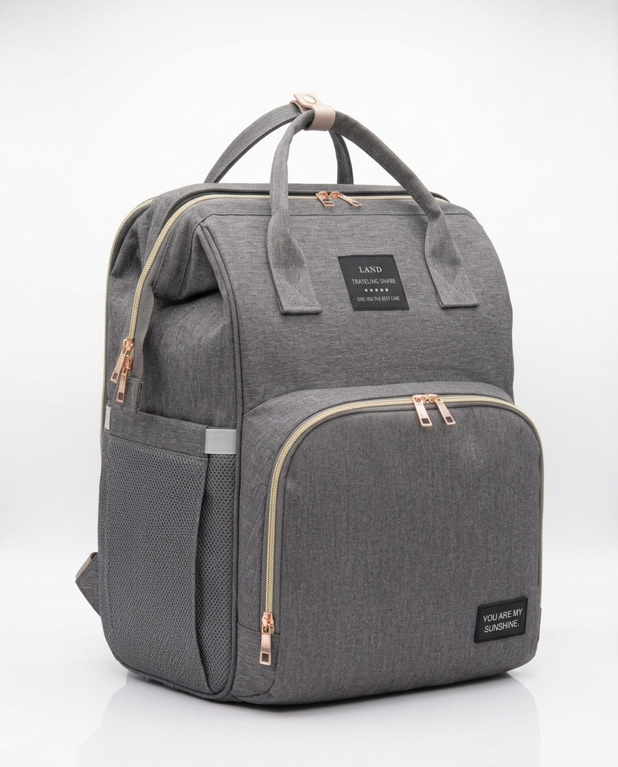 Mochila Cuna Viajera 3 en 1 🎒👶 | Pañalera que se Transforma en Cuna Portátil